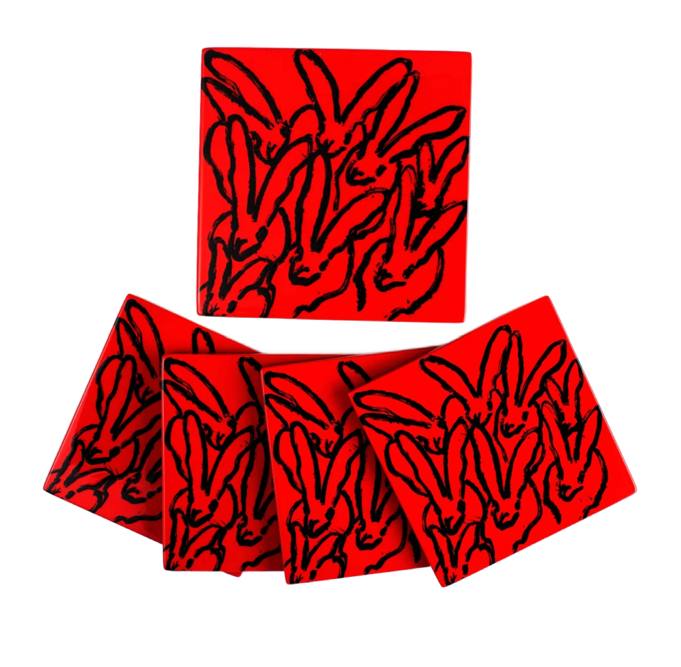 Hunt Slonem | Red Rover Coaster Box