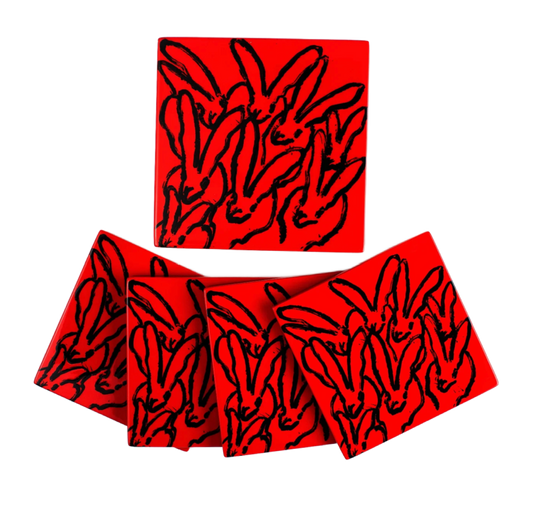 Hunt Slonem | Red Rover Coaster Box