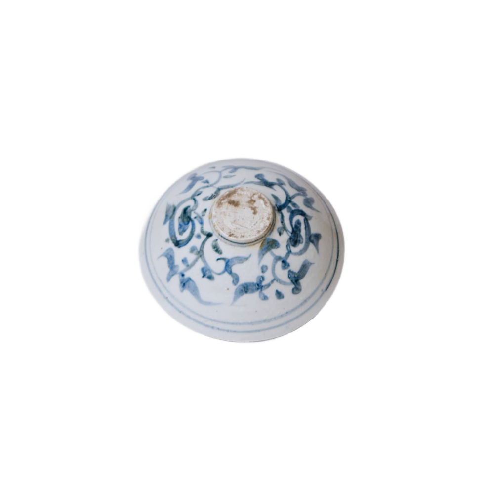 Blue and White Porcelain Peony Bowl