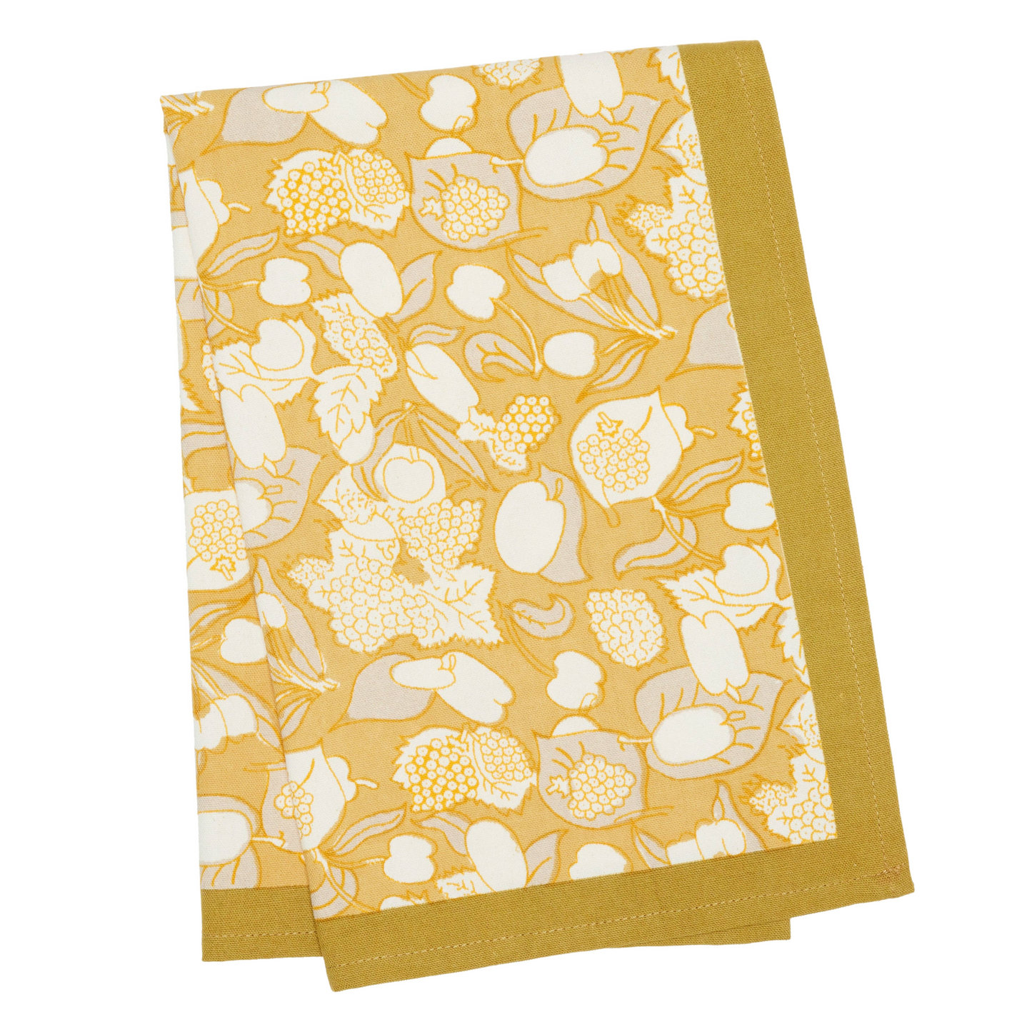 Forest Harvest Grey & Mustard Tea Towel