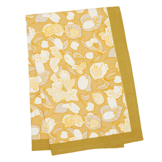 Forest Harvest Grey & Mustard Tea Towel