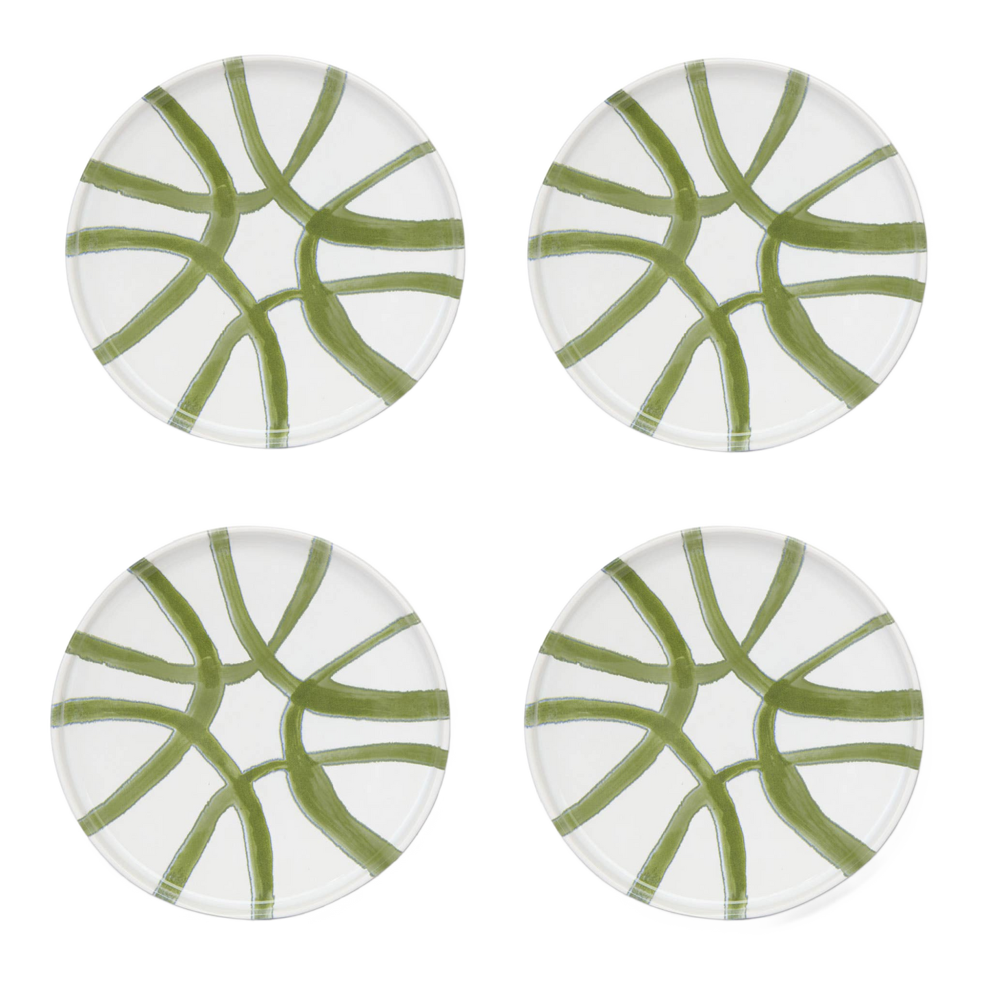 White/Green Amalfi Appetizer Plate