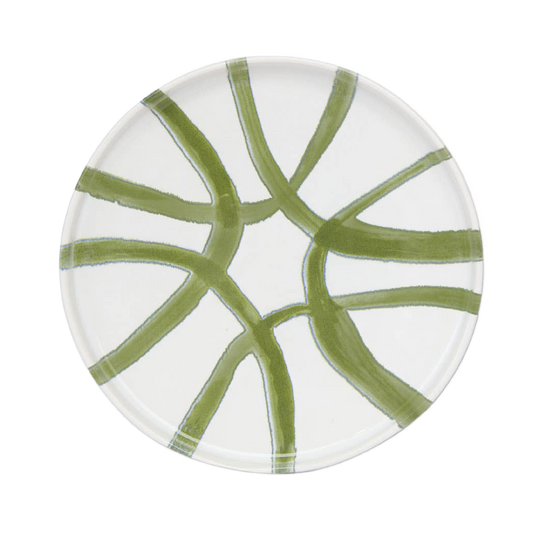 White/Green Amalfi Appetizer Plate