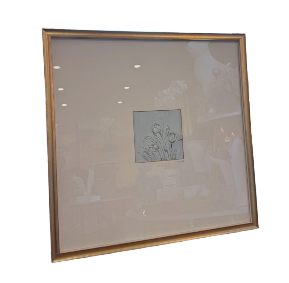 Original Tulip Framed Art by Cora B