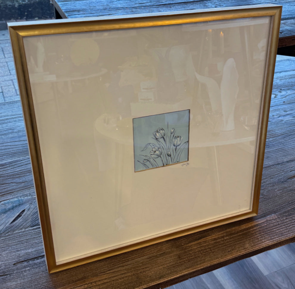 Original Tulip Framed Art by Cora B