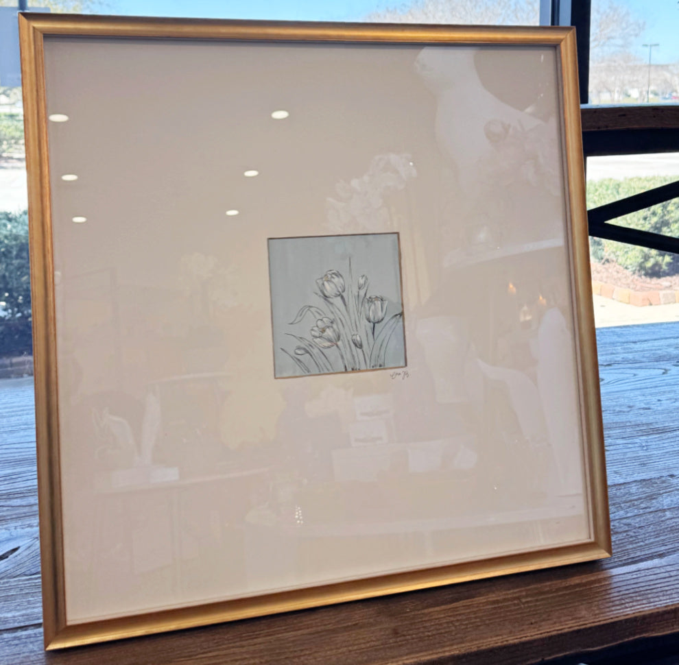 Original Tulip Framed Art by Cora B