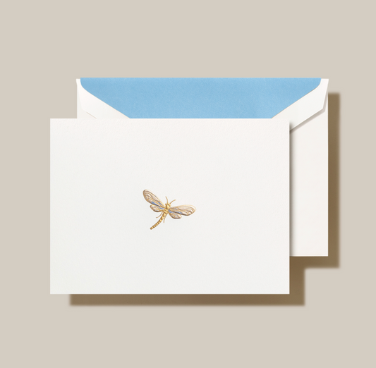 Dragonfly Crane Folded Notes