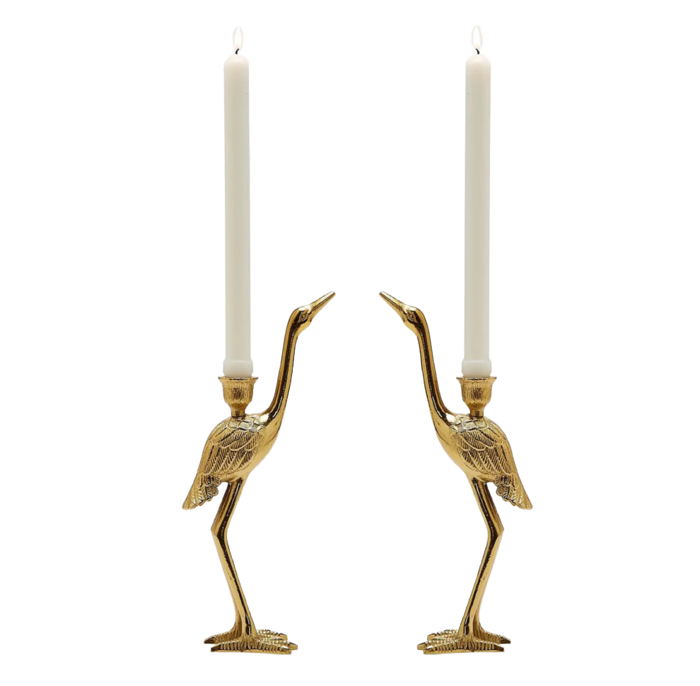 Crane Candle Holder