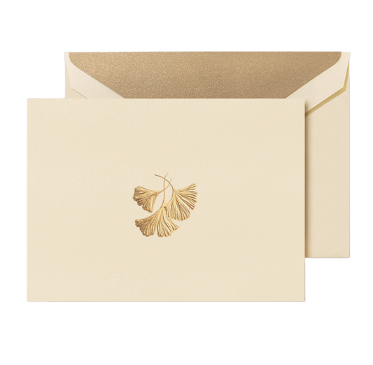 Ginko Leaf Crane Folded Notes