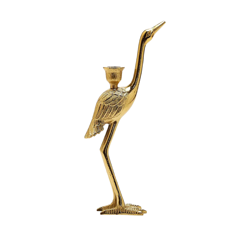 Crane Candle Holder
