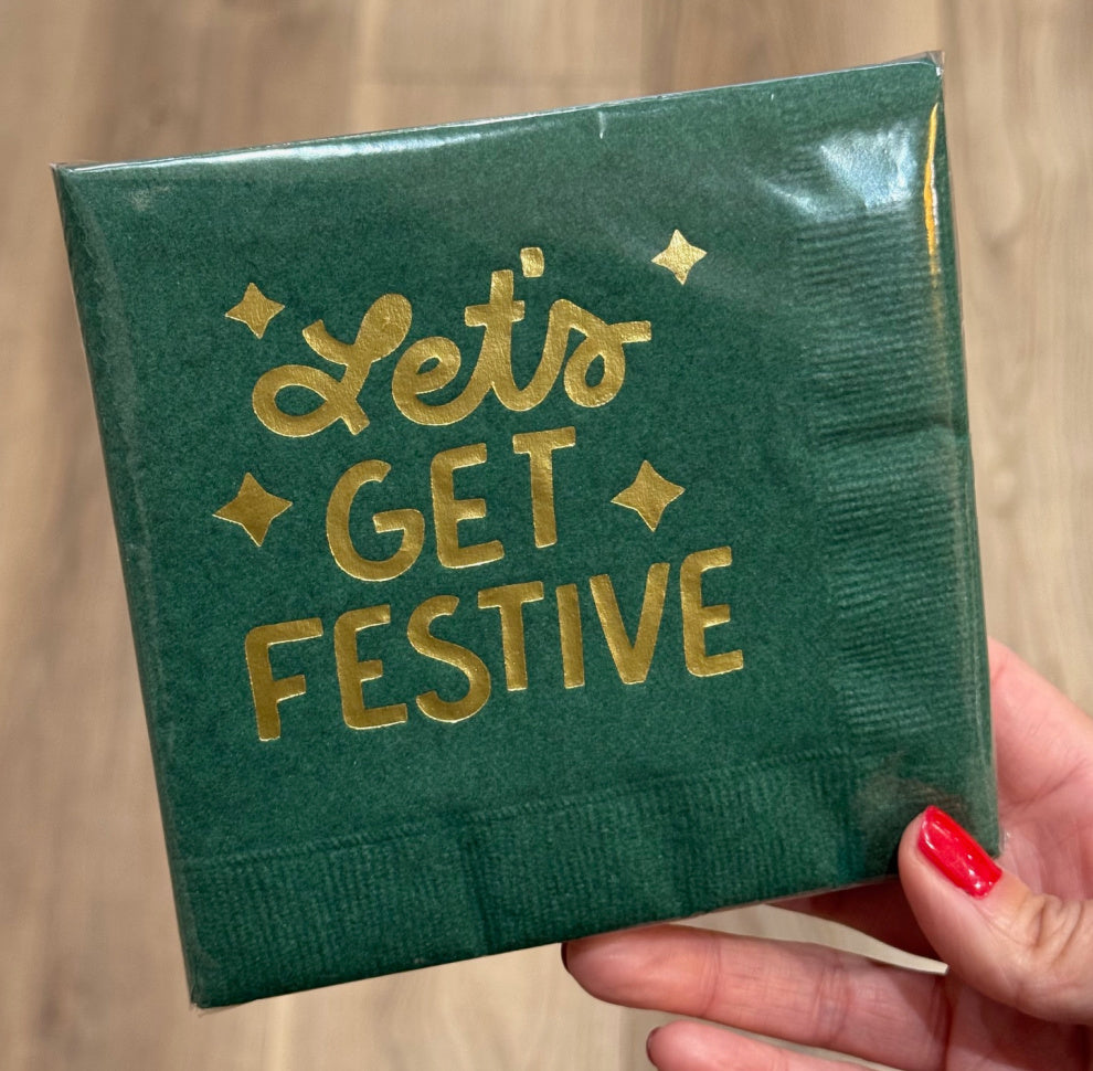 Let's Get Festive Cocktail Napkins