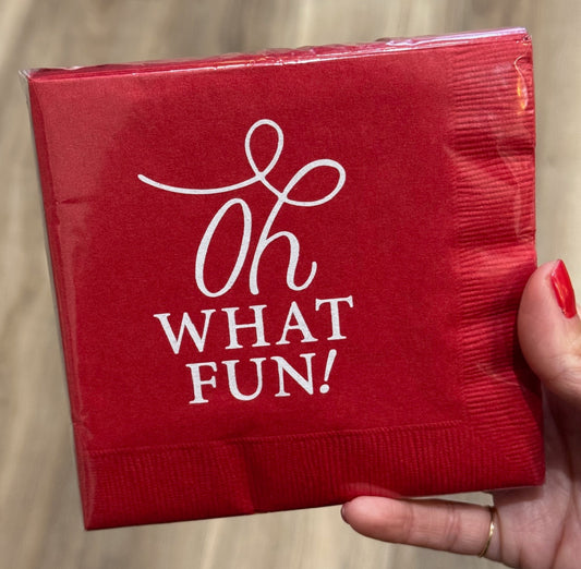 Oh What Fun Cocktail Napkins
