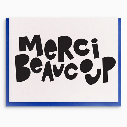 Mercie Beaucoup Greeting Card