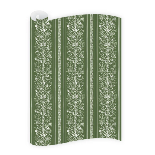Poetic Green Wrapping Paper