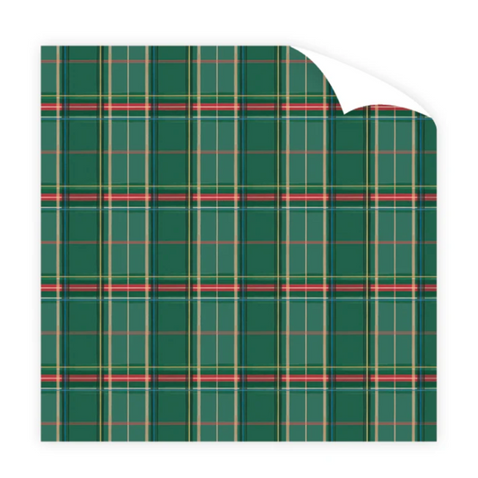 Equestrian Toile Tartan Wrapping Paper