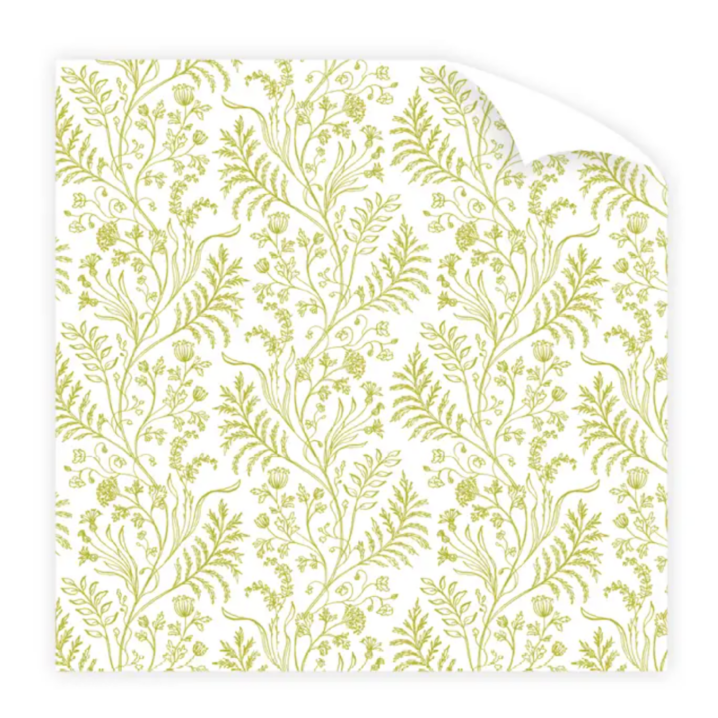 Fern Chartreuse Wrapping Paper