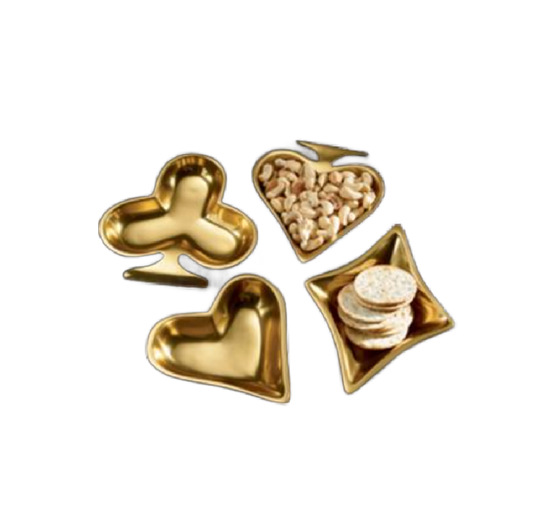 Gilded Card Dishes