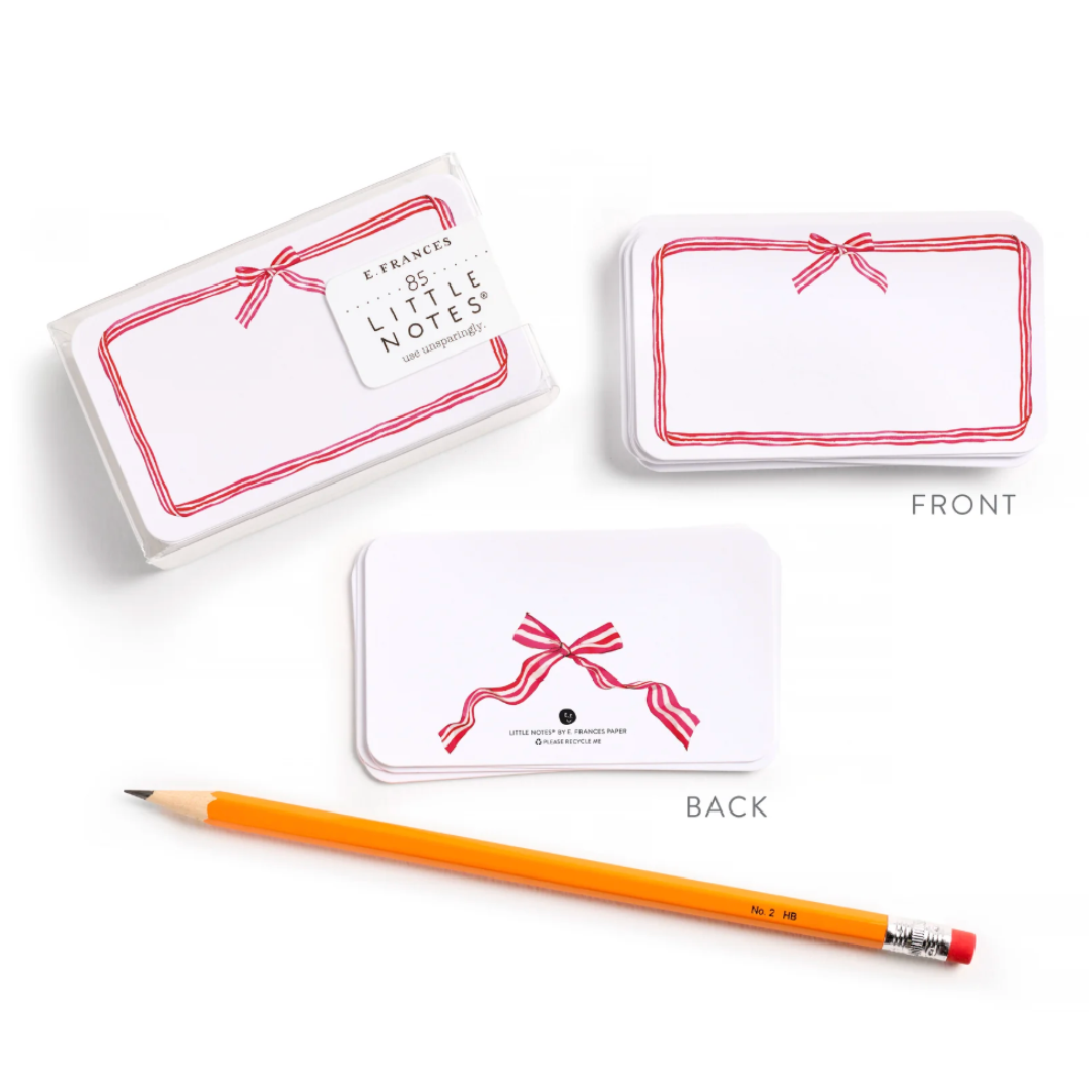 Red Ribbon Candy Little Notes
