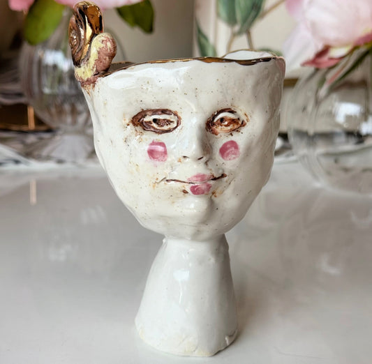 The Quiet Snail- Figurative Fauna Pottery