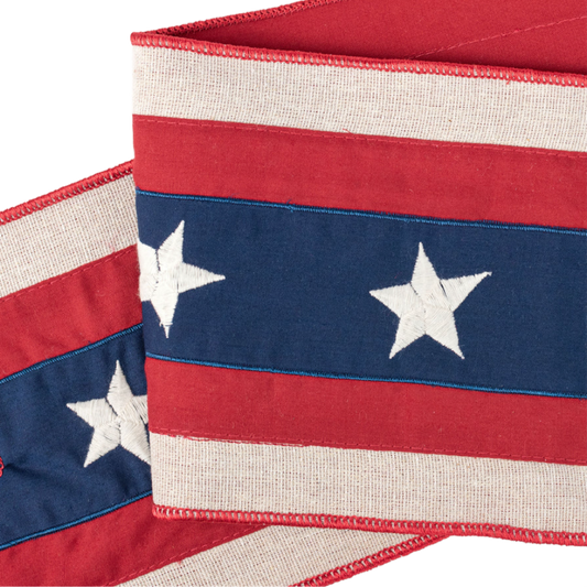 American Flag Wreath Sash