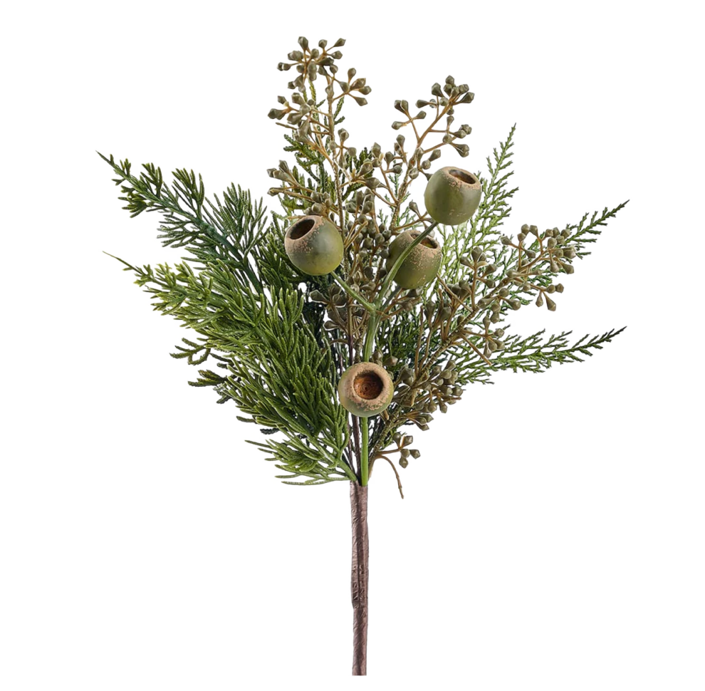 15" Eucalyptus Mixed Pine Pick