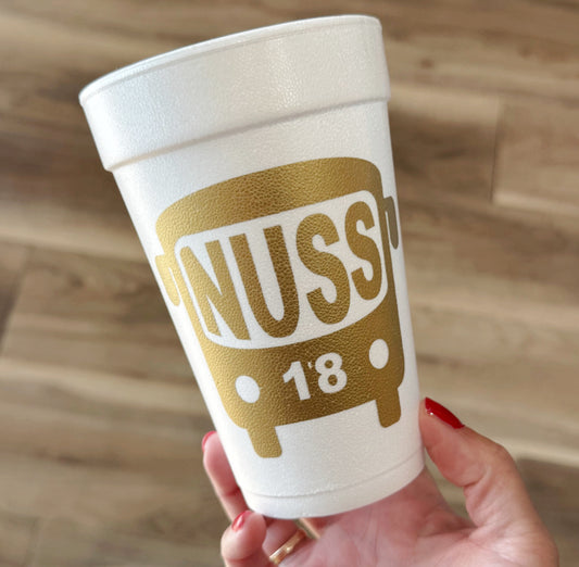 Nuss Bus Print 16oz Foam Cups