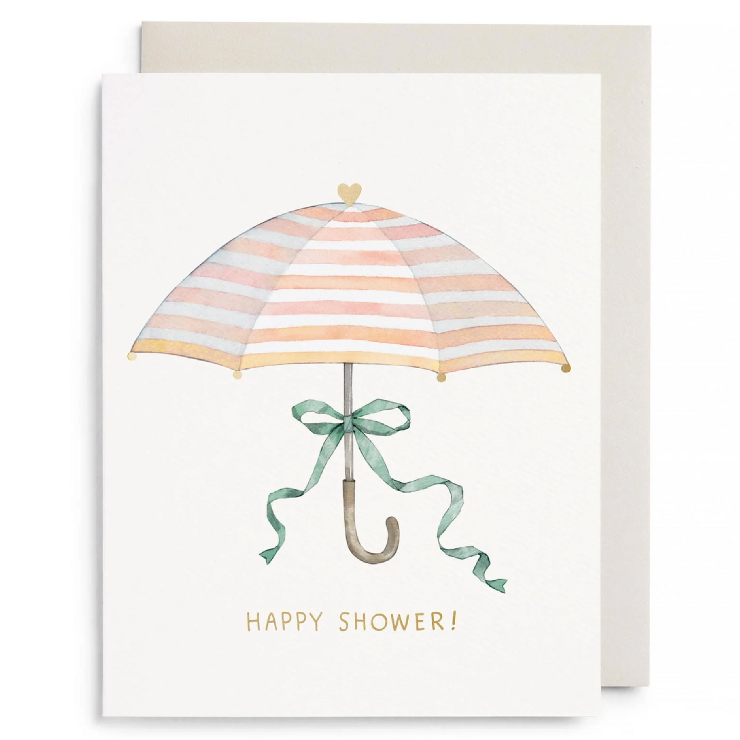 Umbrella Shower Greeting Card