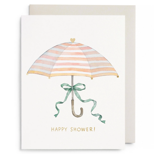 Umbrella Shower Greeting Card