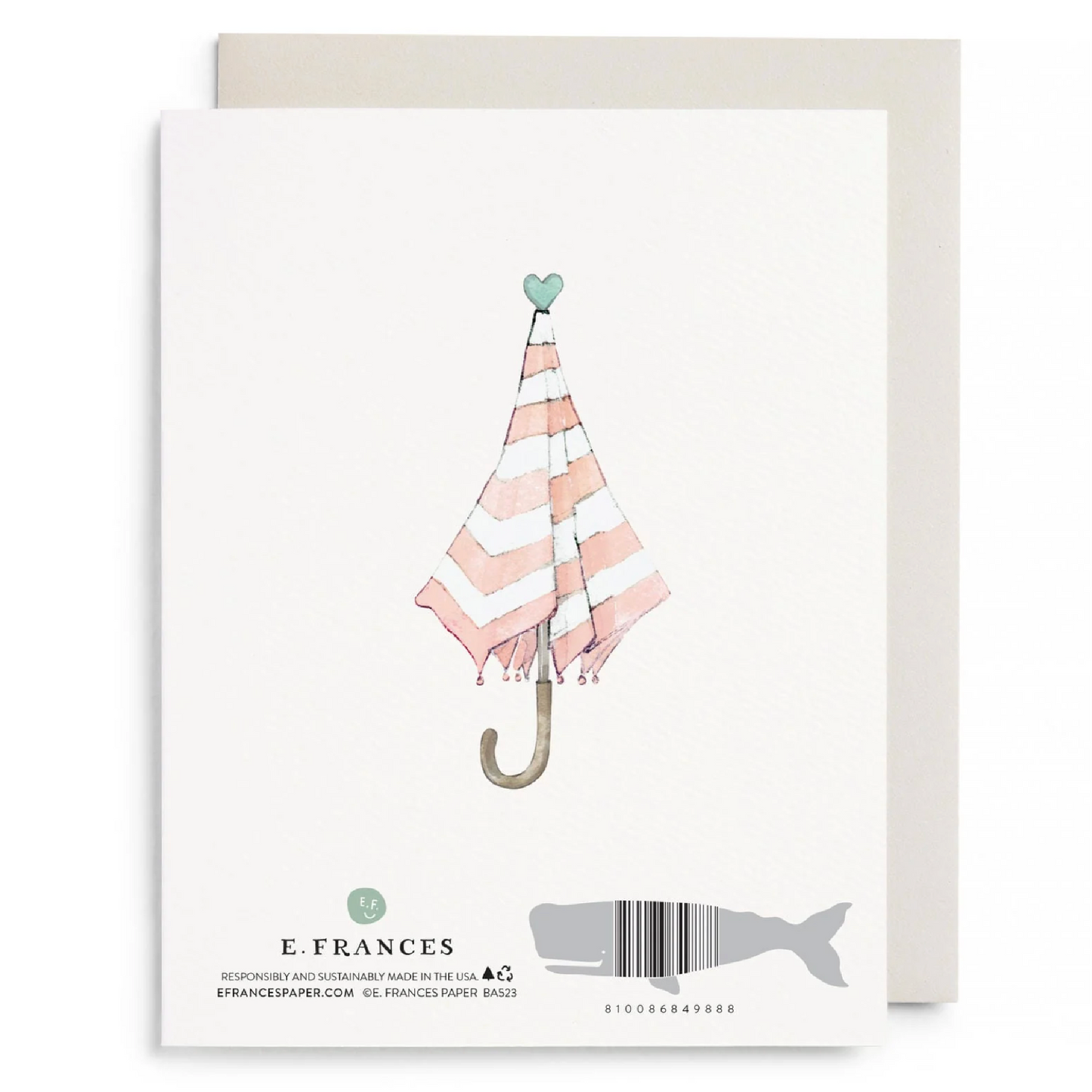 Umbrella Shower Greeting Card