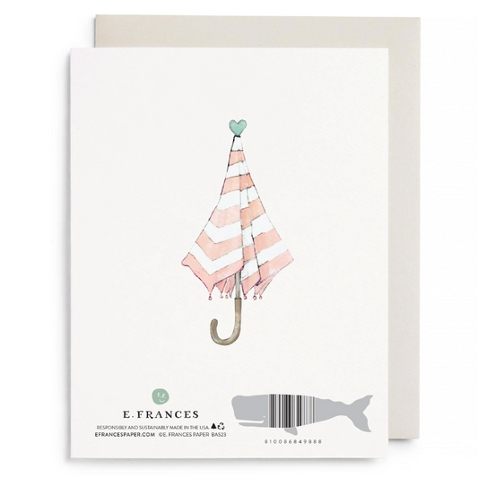Umbrella Shower Greeting Card