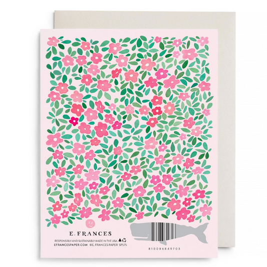 Pink Petals Bridal Greeting Card