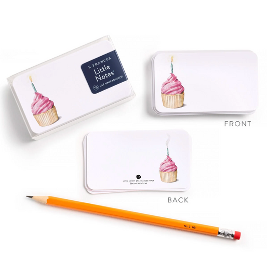 Pink Cupcake Little Notes