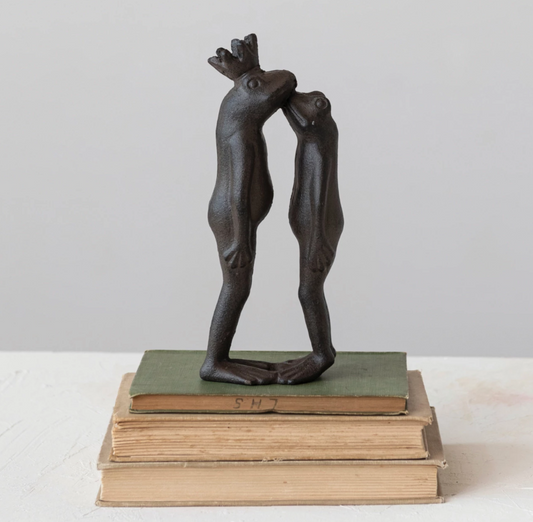 Cast Iron Kissing Frog