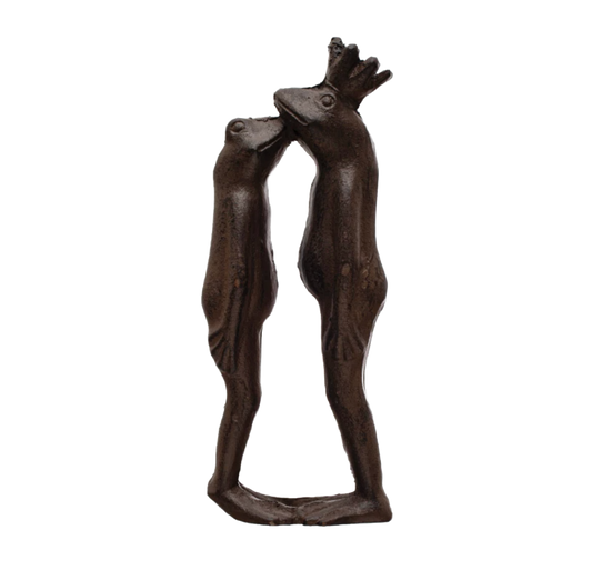Cast Iron Kissing Frog