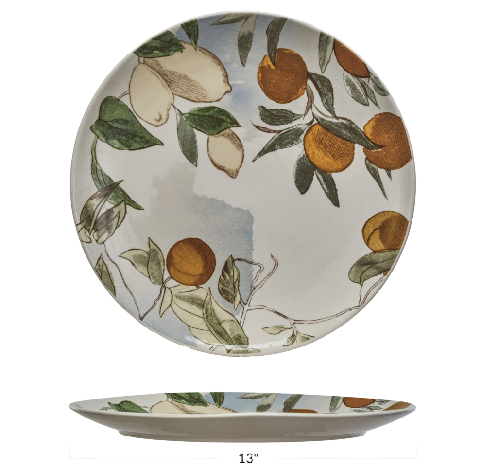Stoneware Fruit Platter