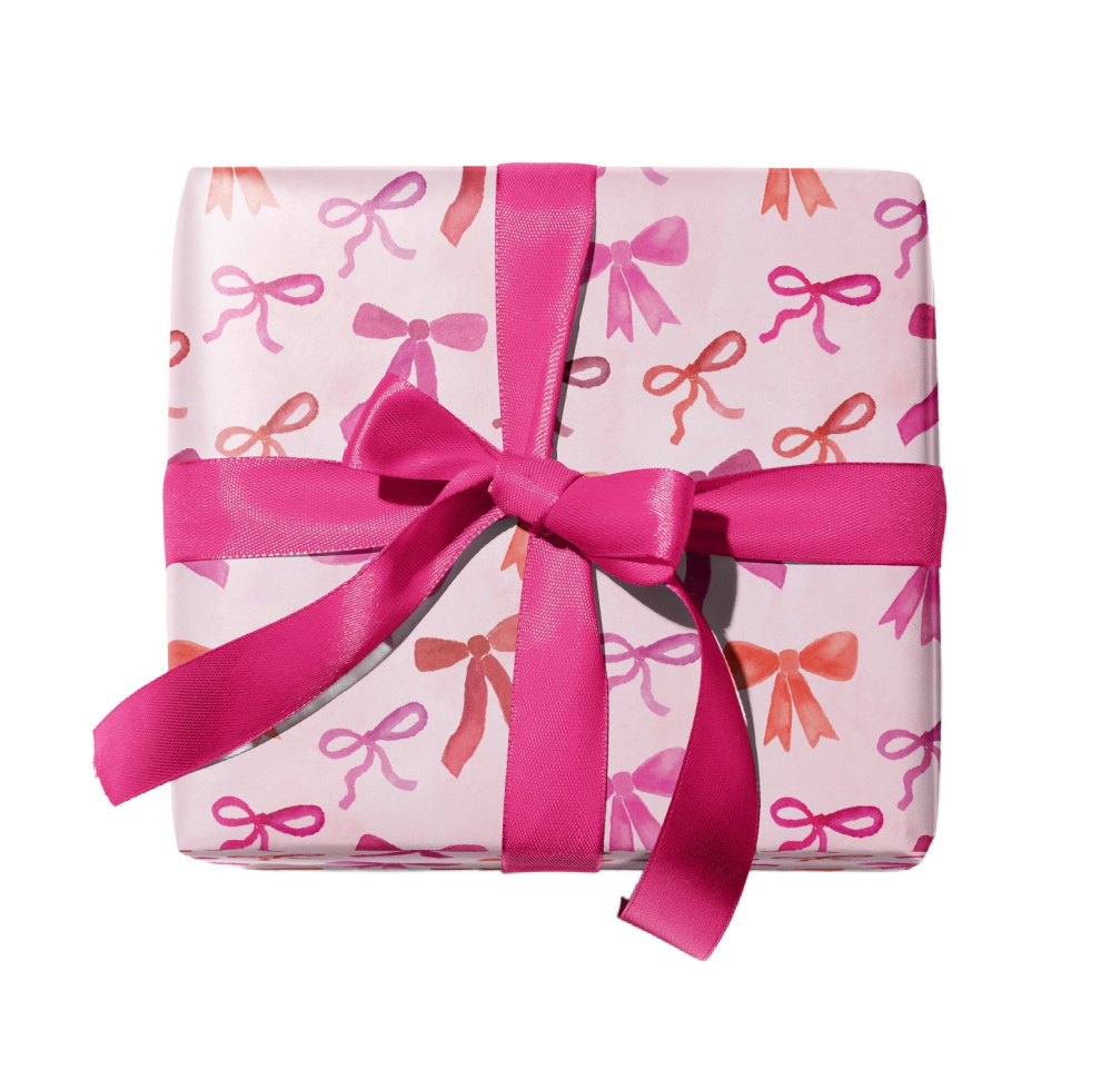 Pink Bow Wrapping Paper