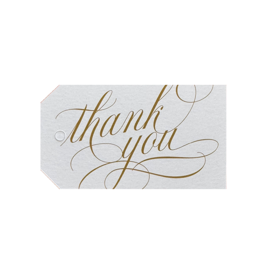 Gold Thank You Gift Tag