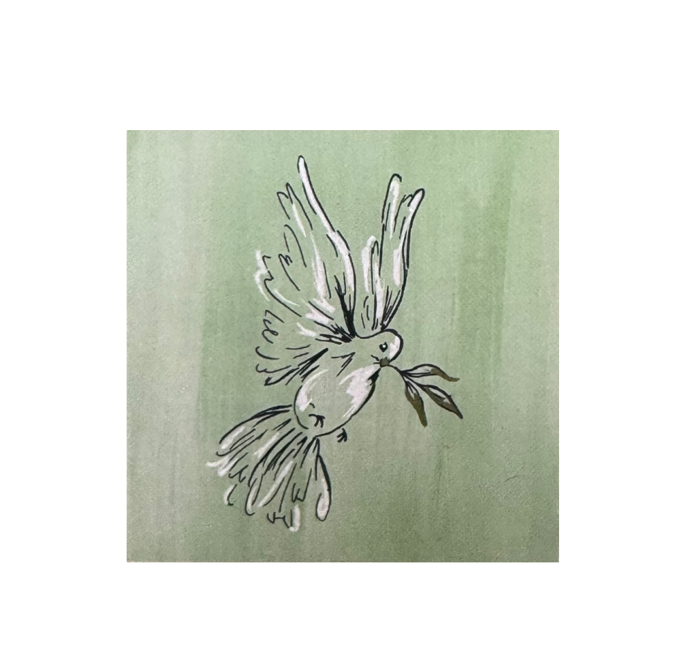 Dove Holy Spirit Green Gift Tag