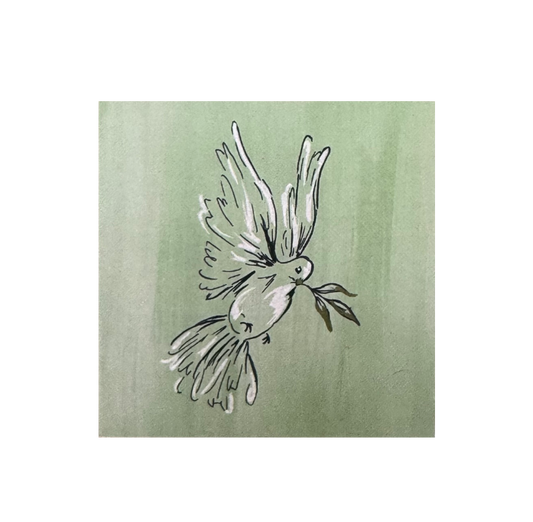 Dove Holy Spirit Green Gift Tag