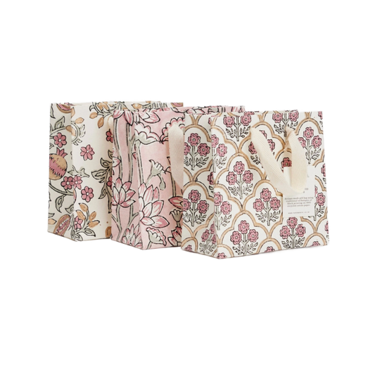 Small Hand Block Printed Gift Bag