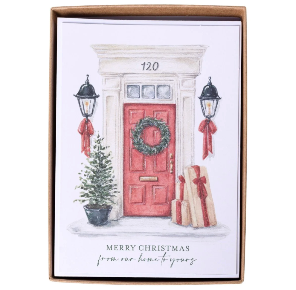 Watercolor Door Large Boxed Cards