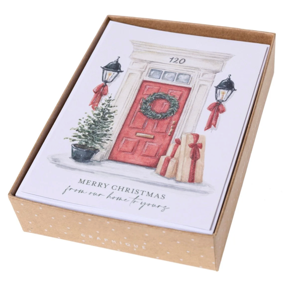 Watercolor Door Large Boxed Cards