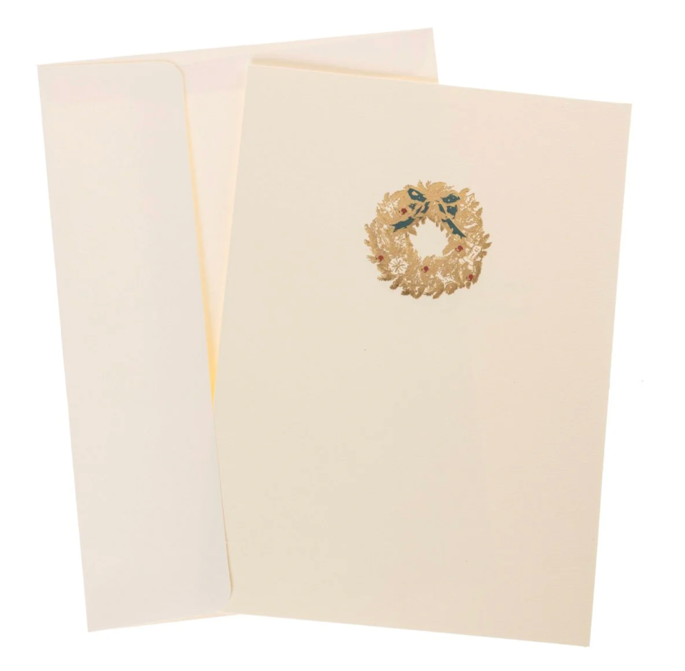 Large Classic Wreath Holiday Boxed