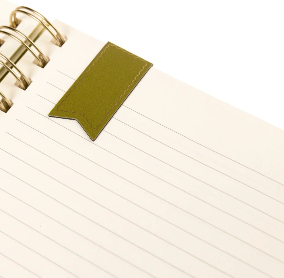 Olive Green Fabric-Bound Task Journal