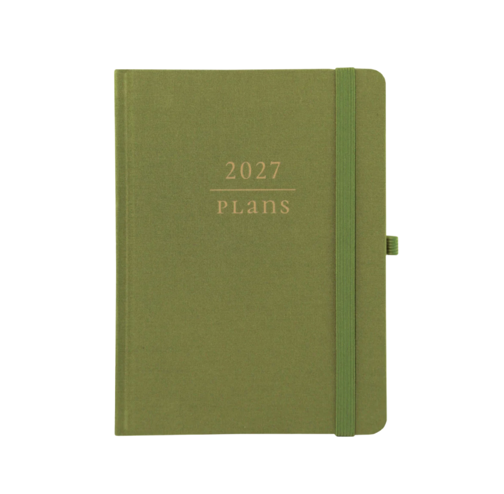 Sage 18-Month Fabric-Bound Planner