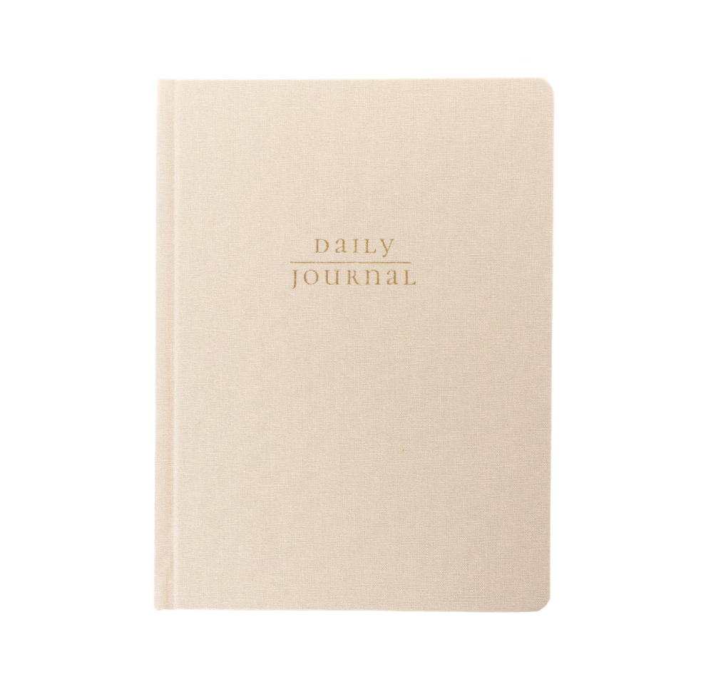 Cream Fabric-Bound Journal