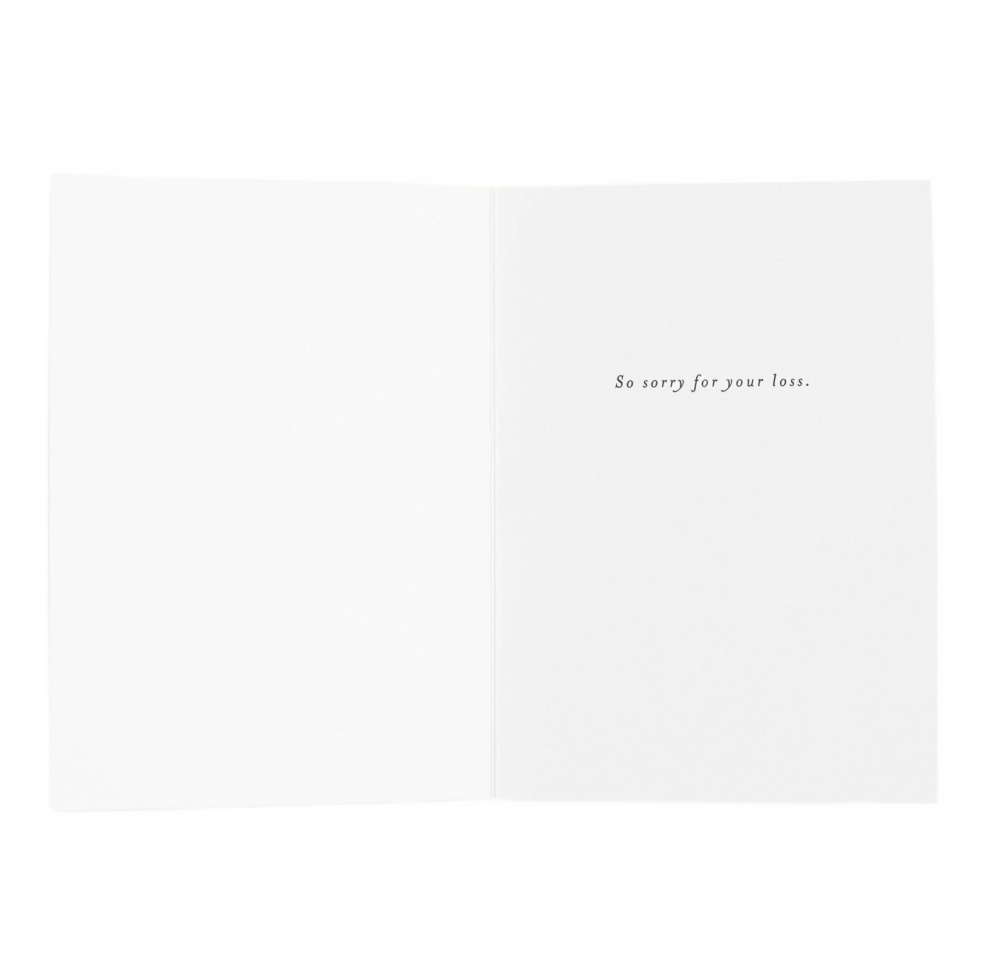 Meet Me In The Garden, Sympathy Greeting Card, Foil-Pressed