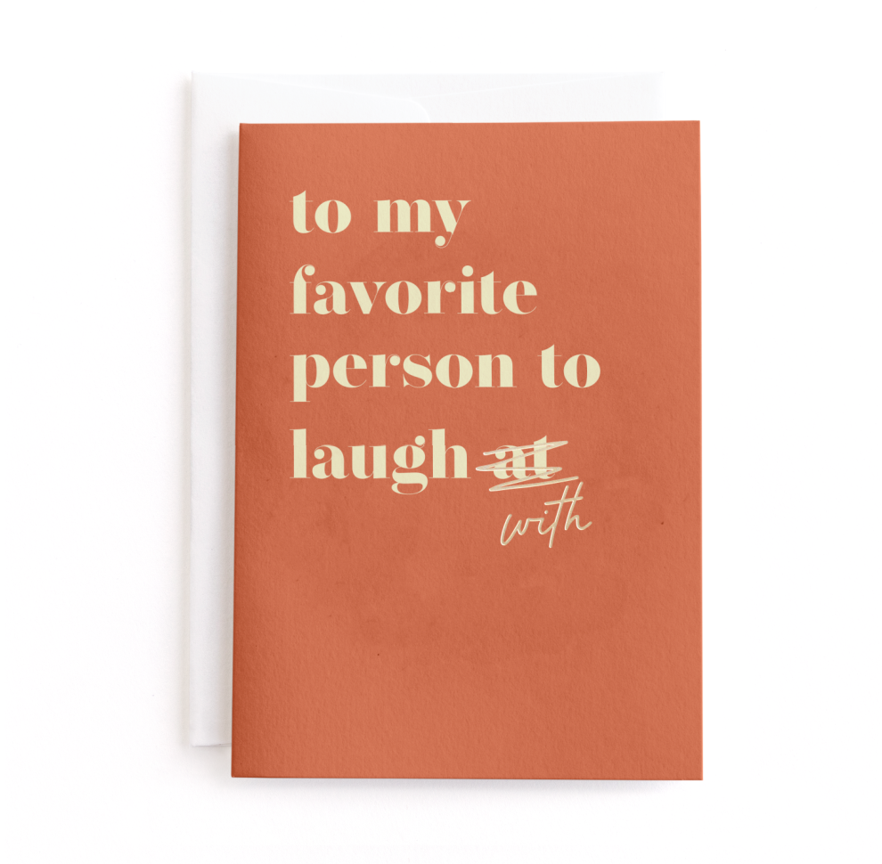 Laughs, Funny Birthday Greeting Card, Foil-Pressed
