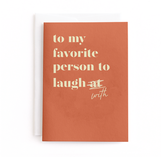 Laughs, Funny Birthday Greeting Card, Foil-Pressed