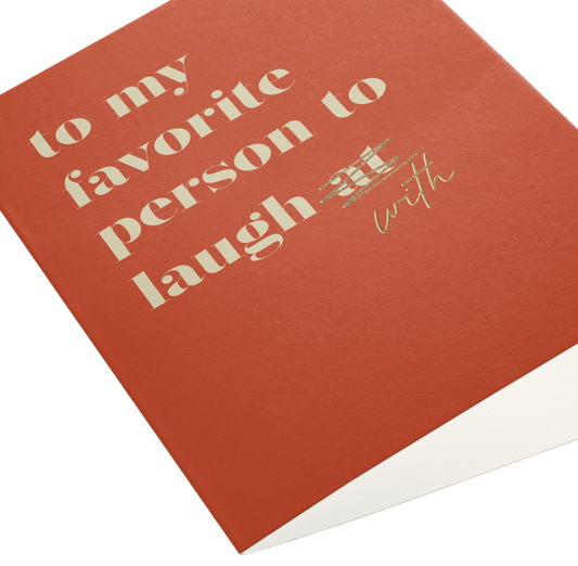 Laughs, Funny Birthday Greeting Card, Foil-Pressed